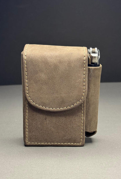 Peanut Brown Leather Cigarette Case