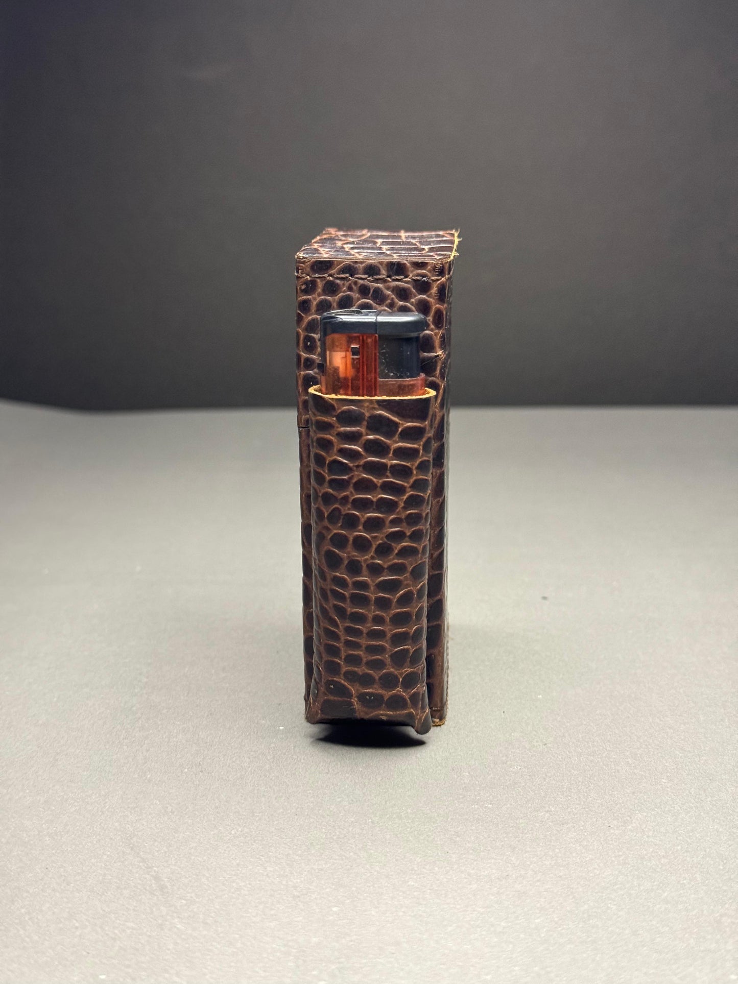 Crocodile texture Leather Cigarette Case