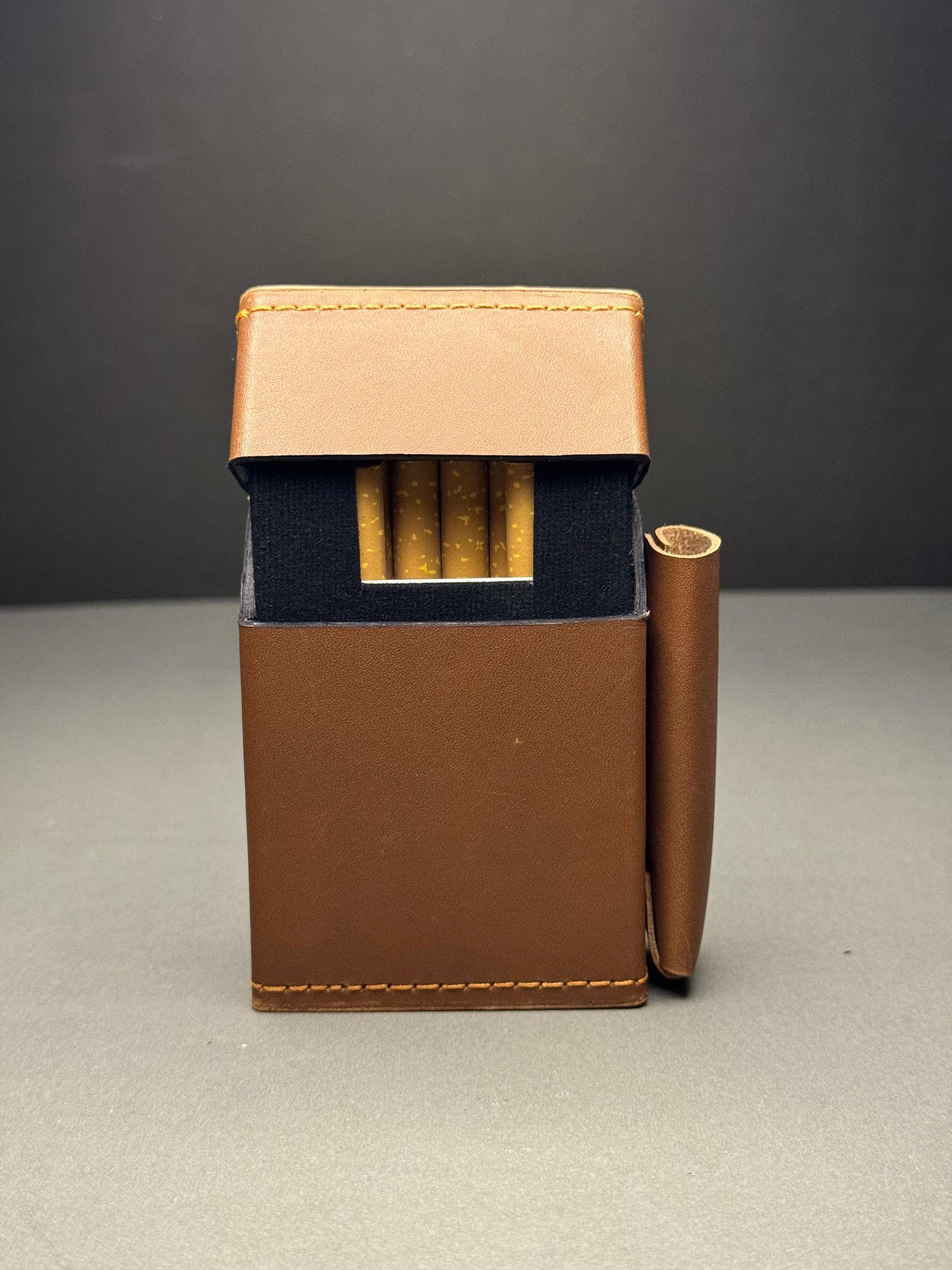 Mustard Leather Cigarette Case