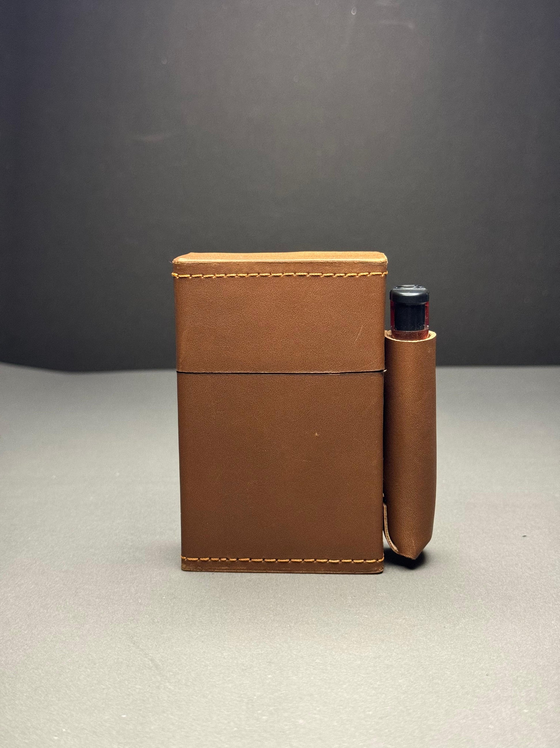 Mustard Leather Cigarette Case