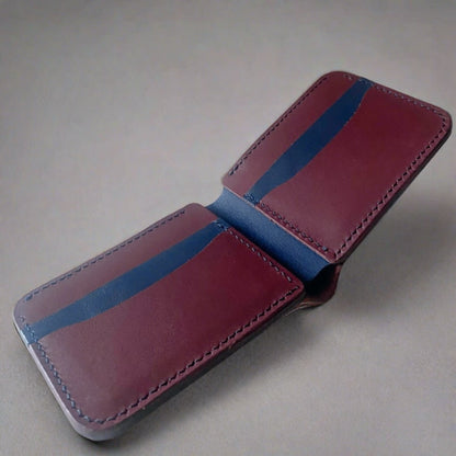 Maroon Indigo Leather Wallet