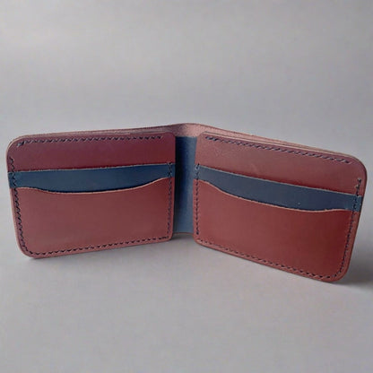 Maroon Indigo Leather Wallet