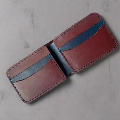 Maroon Indigo Leather Wallet